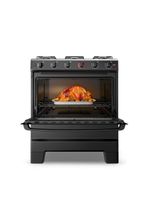 Fogão 5 Bocas Esmaltec Ideal Super Mesa Em Aço Inox Acendimento Automático Preto Bivolt F5IAB5121