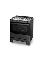 Fogão 5 Bocas Esmaltec Ideal Super Mesa Em Aço Inox Acendimento Automático Preto Bivolt F5IAB5121