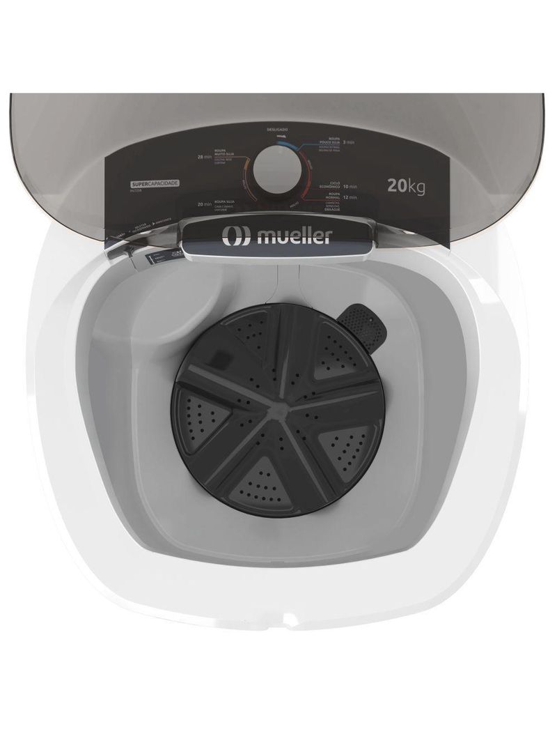 Lavadora de Roupas Semi-automática Mueller 20 kg 127v Branca (MLT20B)