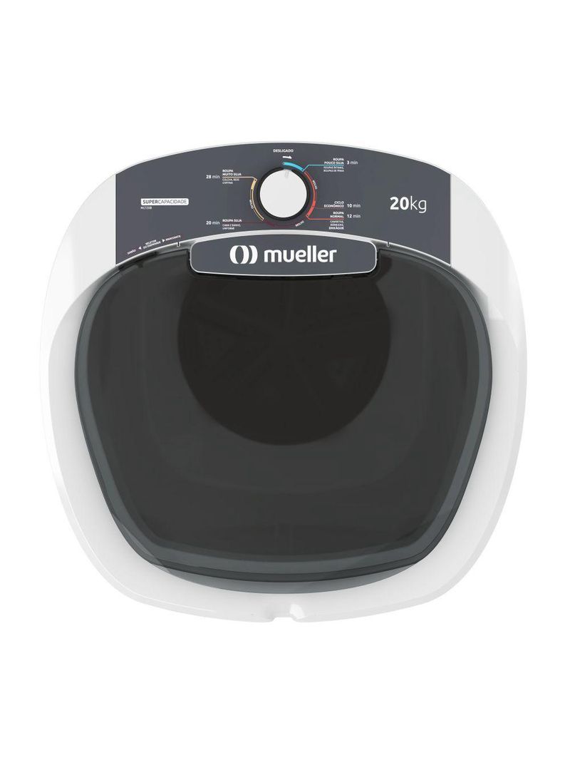 Lavadora de Roupas Semi-automática Mueller 20 kg 127v Branca (MLT20B)