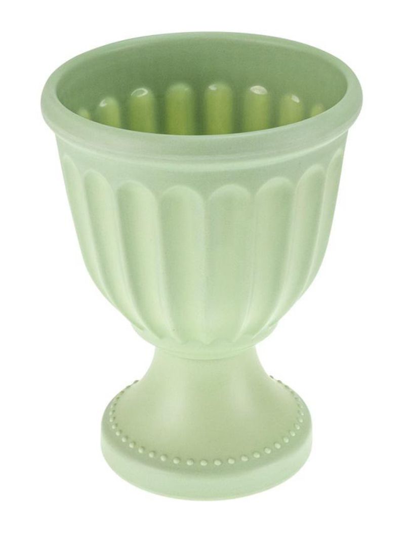 Vaso melamina tulipa 15 cm verde hauskraft