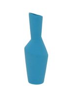 Vaso 27x10x10cm cerâmica azul phami