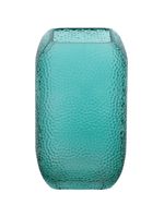 Vaso 20x13x13cm vidro azul gs