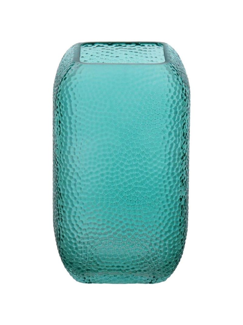 Vaso 20x13x13cm vidro azul gs