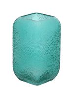 Vaso 20x13x13cm vidro azul gs