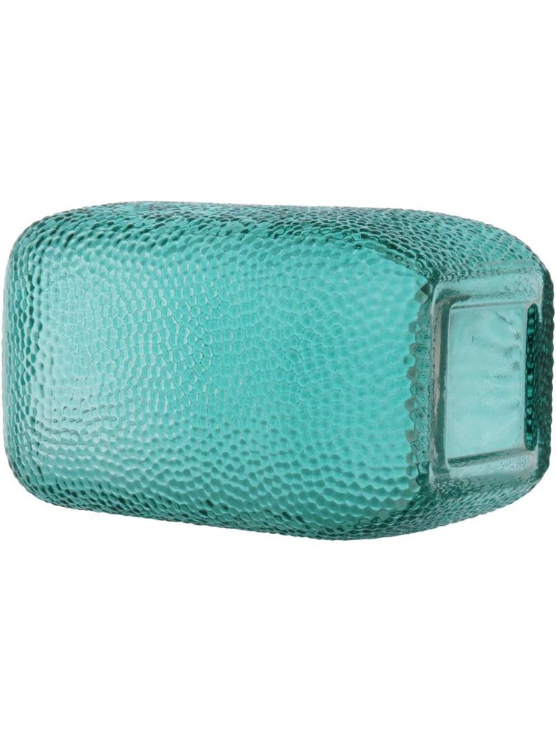 Vaso 20x13x13cm vidro azul gs
