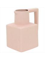 Vaso 14x13x10cm cerâmica rosa shape - nh