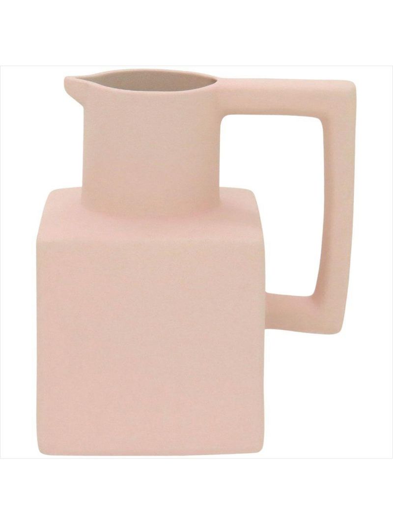 Vaso 14x13x10cm cerâmica rosa shape - nh