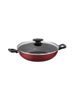 Panela wok tramontina loreto antiaderente vermelho 28cm