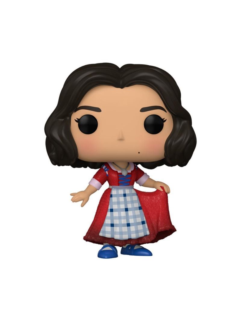 Boneco funko pop disney branca de neve branca vestido xadrez