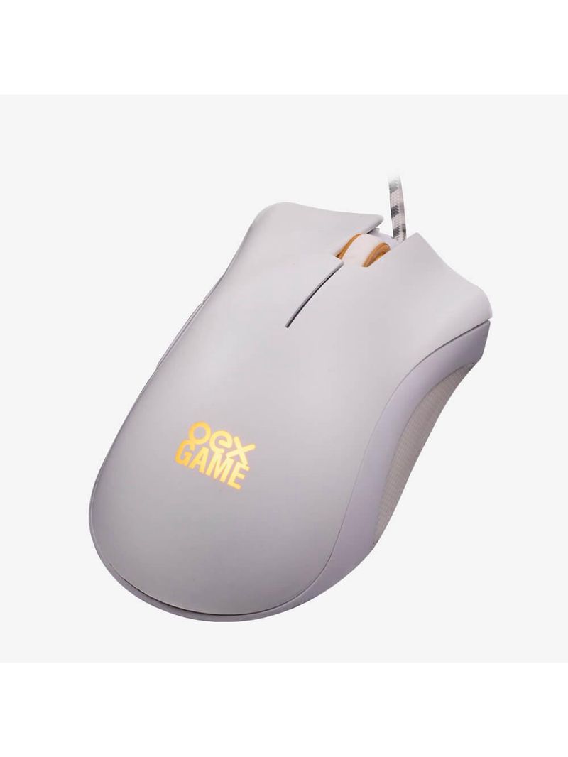 Mouse gamer - boreal ms319 - led - 5 botoes - 7200 dpi branco