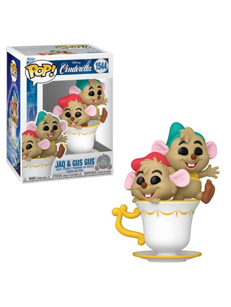 Boneco funko pop! disney cinderela 75 anos - jaq e tatá