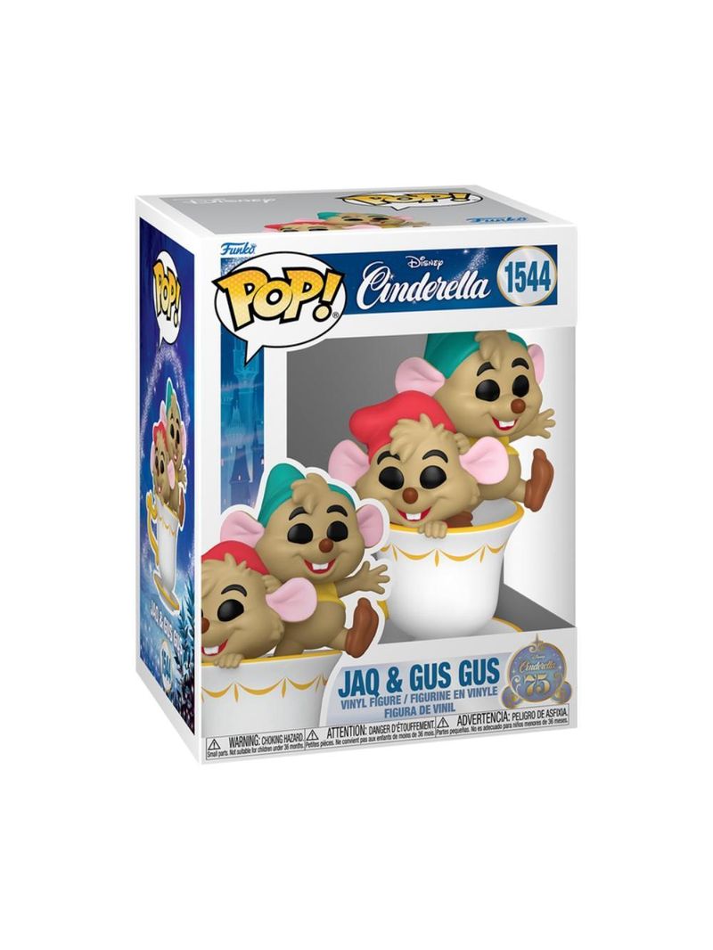 Boneco funko pop! disney cinderela 75 anos - jaq e tatá