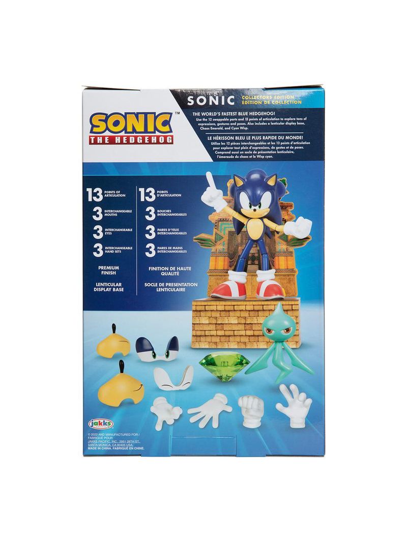 Boneco sonic 15cm - modern collector edition
