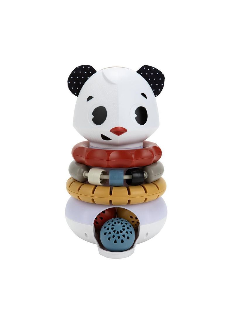 Brinquedo de empilhar 3 em 1 eletrônico panda tiny rockers - tiny love