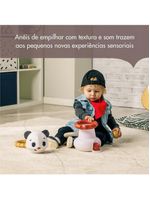 Brinquedo de empilhar 3 em 1 eletrônico panda tiny rockers - tiny love