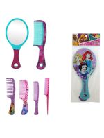 Conjunto de pentes (5) e espelho princesas, um sonho