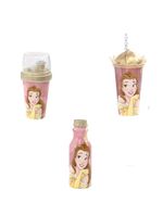 Conjunto bela shake garrafa e caneca pintar - bela e a fera