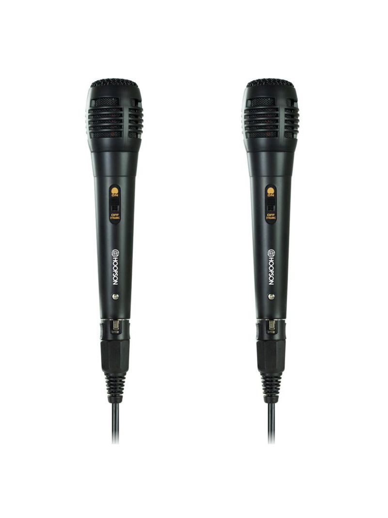 Microfone com fio hoopson mic-001 2 peças