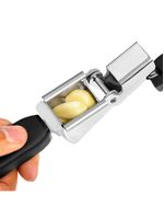 Espremedor de alho em aço inox good grips 23cm oxo preto