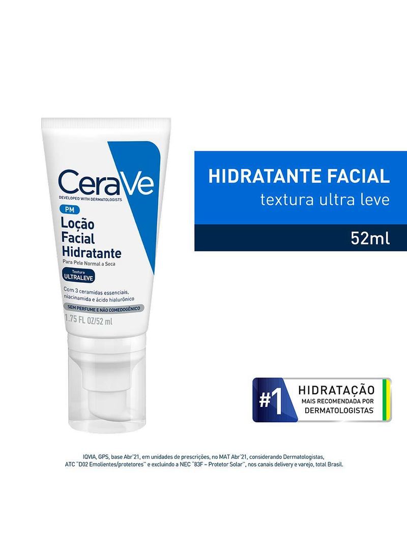 Loção facial hidratante cerave