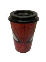 Kit 4 copos para cafe 320 ml tampa, hulk, capitão america