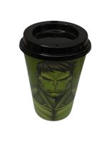 Kit 3 copos para cafe 320 ml tampa, avengers