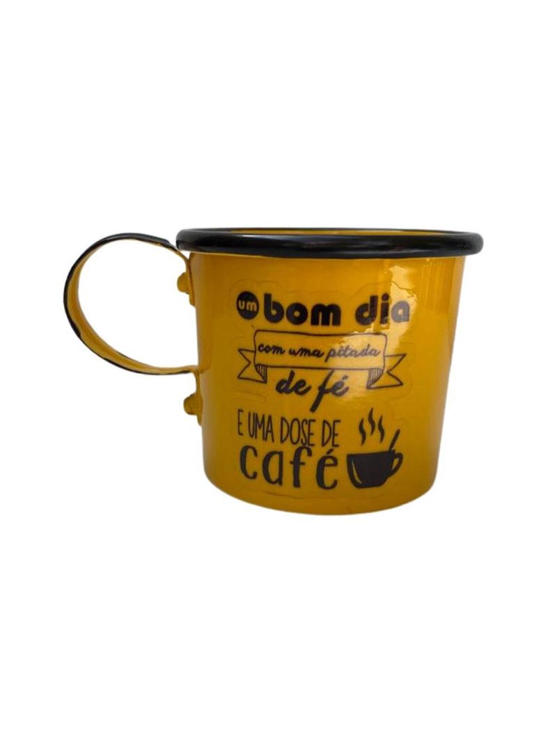 Kit de café coado individual amarela - demolição artesanal