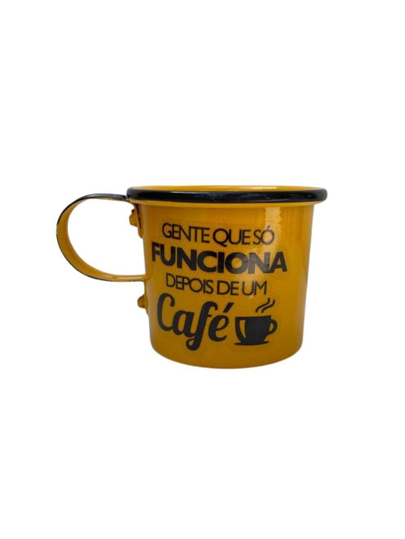 Kit de café coado individual amarela - demolição artesanal