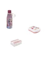 Kit  sanduicheira garrafa abre facil frozen e porta mascaras