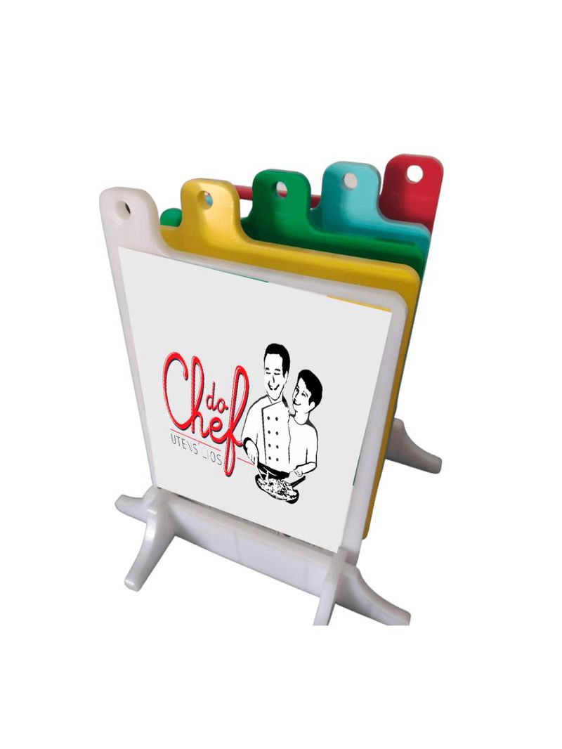 Kit  5 (cinco) tabuas lisas polietileno - 21x17 - cozinha