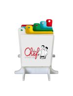 Kit  5 (cinco) tabuas lisas polietileno - 21x17 - cozinha