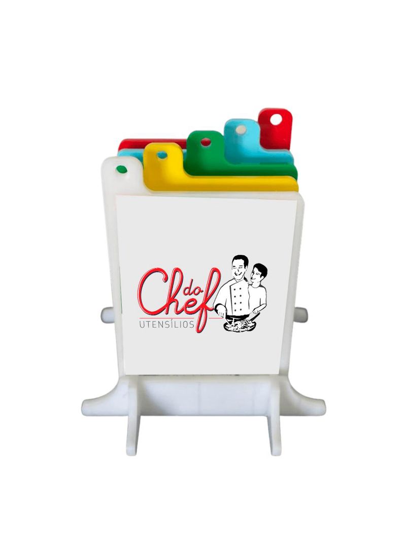 Kit  5 (cinco) tabuas lisas polietileno - 21x17 - cozinha