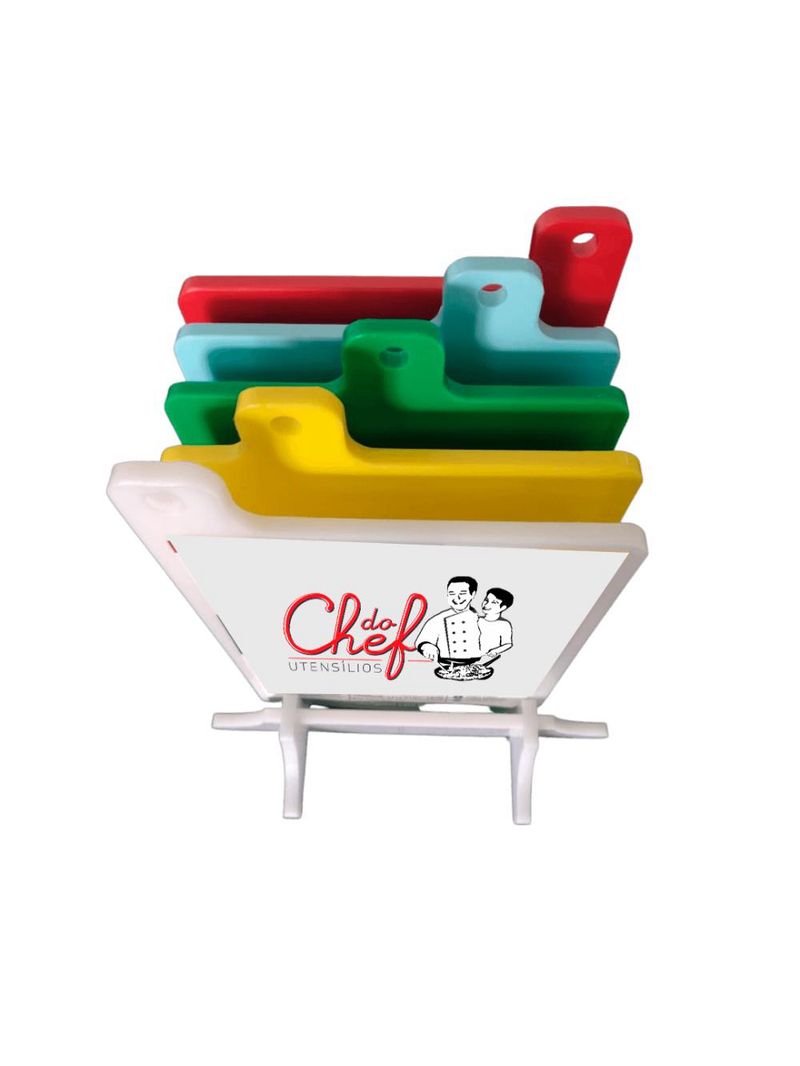 Kit  5 (cinco) tabuas lisas polietileno - 21x17 - cozinha