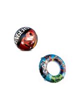 Kit diversão boia circular,  bola 40cm avengers - marvel