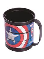 Kit refeicao capitao america - azul- copo colorir