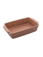 Refratário wolff mist de cerâmica marrom matte 29cm x 17cm