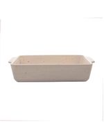 Refratário wolff mist de cerâmica branco matte 36cm x 22cm