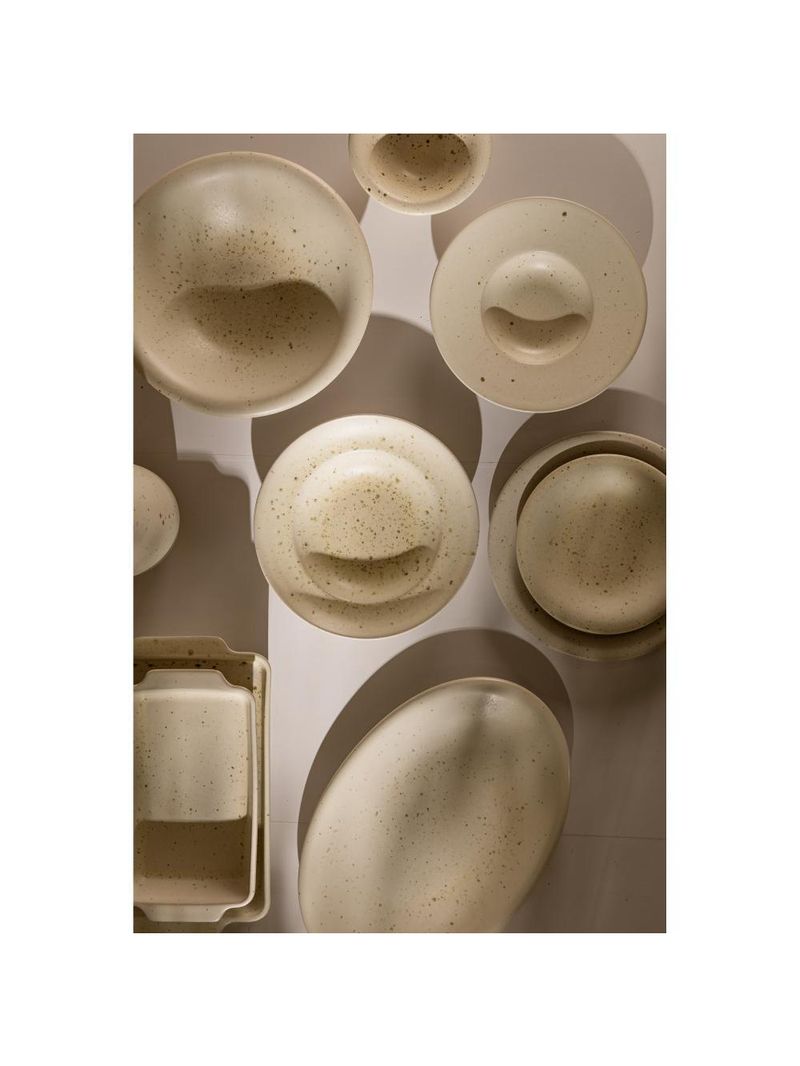 Refratário wolff mist de cerâmica branco matte 36cm x 22cm