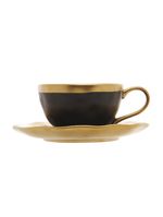 Xícara para café wolff dubai preto de porcelana 90ml