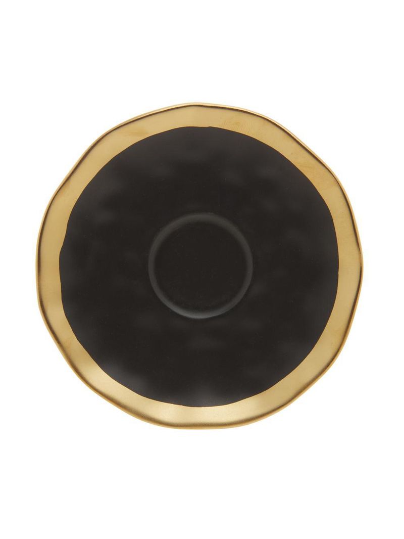Xícara para café wolff dubai preto de porcelana 90ml