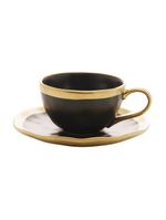 Xícara para café wolff dubai preto de porcelana 90ml