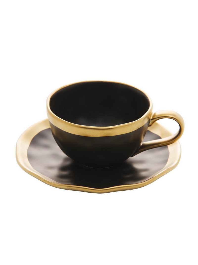 Xícara para café wolff dubai preto de porcelana 90ml