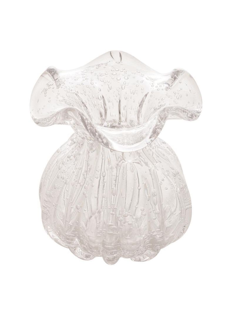 Vaso wolff italy de vidro 11,5cm x 13cm