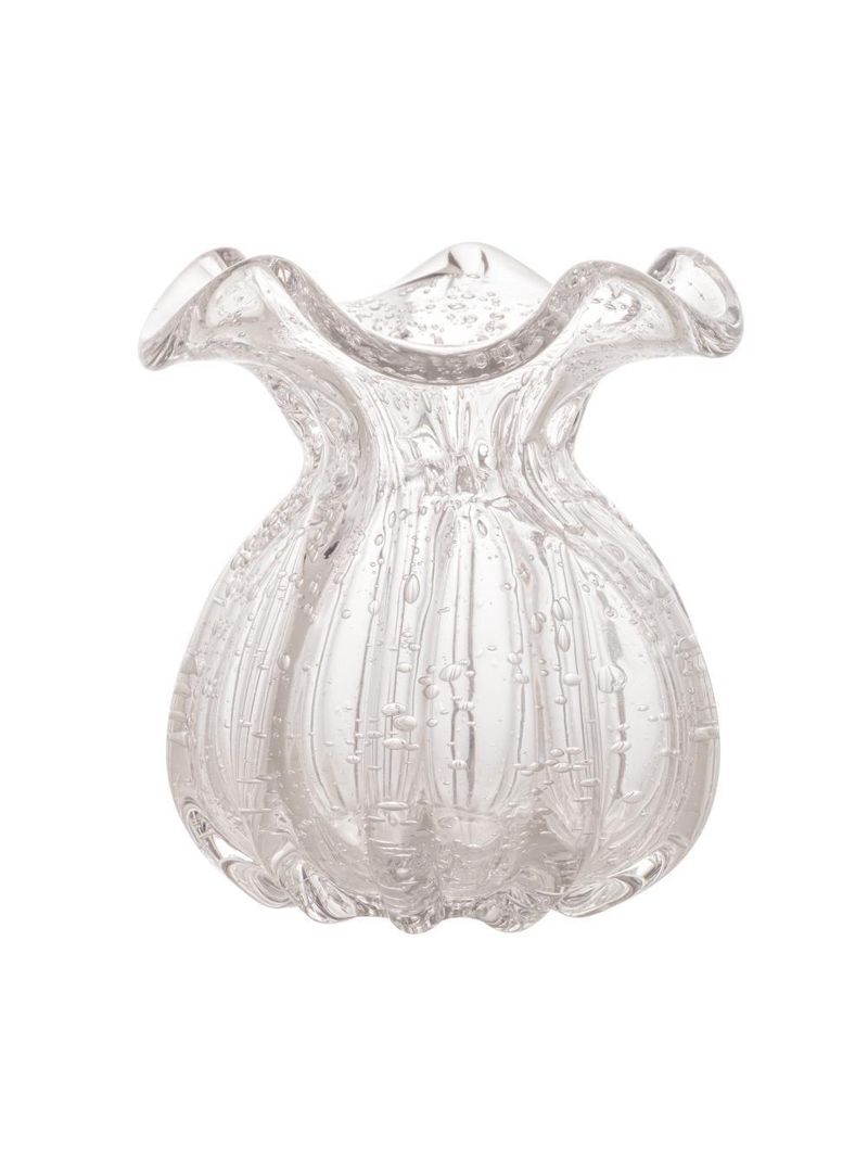 Vaso wolff italy de vidro 11,5cm x 13cm