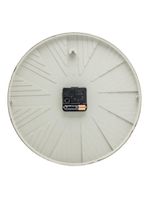 Relógio de parede wolff modern de plástico branco