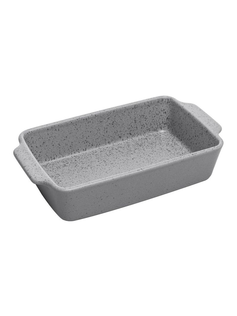 Refratário wolff mist de cerâmica cinza matte 29cm x 17cm