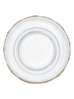 Vaso wolff de vidro e fibra natural 19,5x10cm