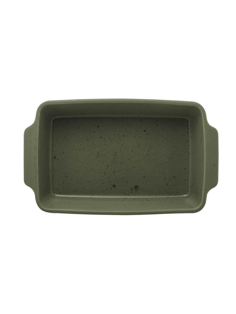 Refratário wolff mist de cerâmica verde matte 28cm x 17cm