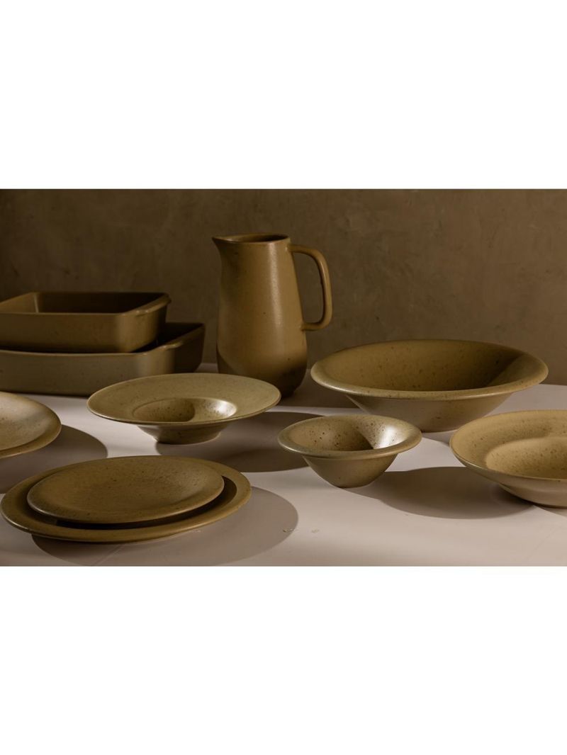 Refratário wolff mist de cerâmica verde matte 28cm x 17cm